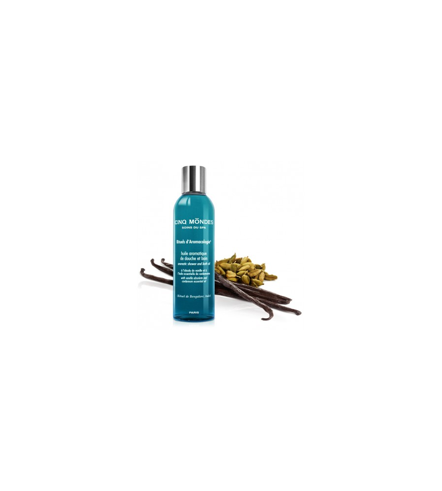 HUILE PHYTO AROMATIQUE DE DOUCHE ET BAIN VANILLE CARDAMOME