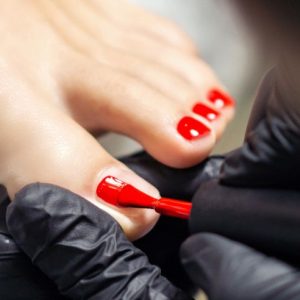 Vernis semi permanent pieds