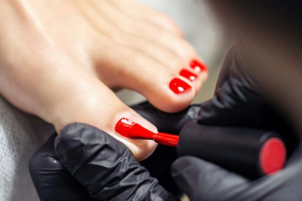 Vernis semi permanent pieds